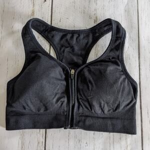 Jockey Front Zip Racerback Sports Bra Small